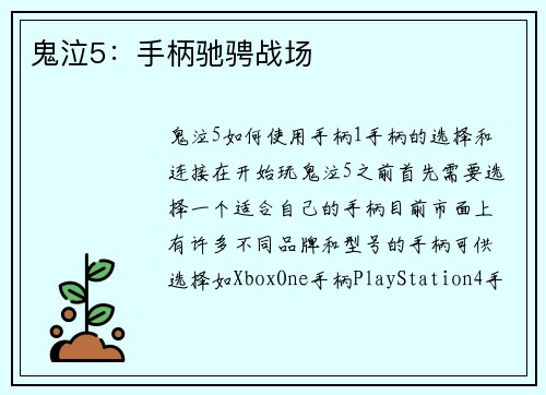 鬼泣5：手柄驰骋战场